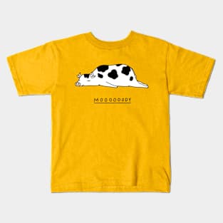 Moody Animals - Cow Kids T-Shirt